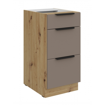Szafka z szufladami 40 cm premium box AURO 40 D 3S BB TA/AR